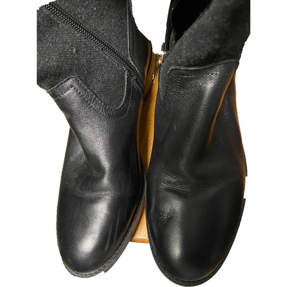 Worn twice Tommy Hilfiger Twilexis Tall Leather & Wool Zip Up Boots size 6 - Picture 6 of 6